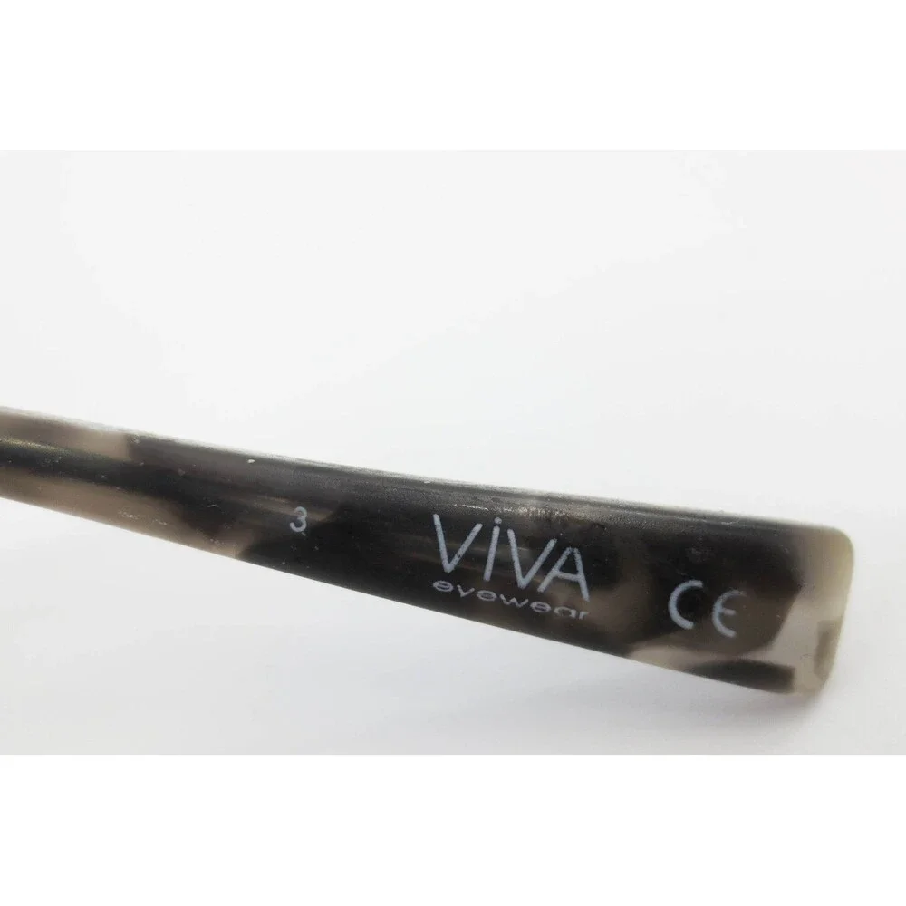 Viva Eyewear VV4043 002 Matte Black Grey Marble Rectangular Eyeglass Frames